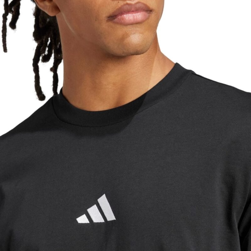 Adidas Marškinėliai Vyrams Medvilniniai Juodi SJ T-Shirts JE9024 - Image 4