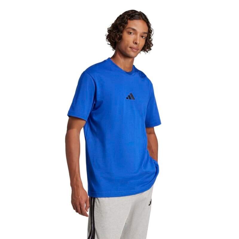 Adidas Marškinėliai Vyrams Medvilniniai Mėlyni SJ T-Shirts JF1094 - Image 3