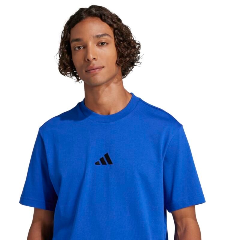 Adidas Marškinėliai Vyrams Medvilniniai Mėlyni SJ T-Shirts JF1094 - Image 4