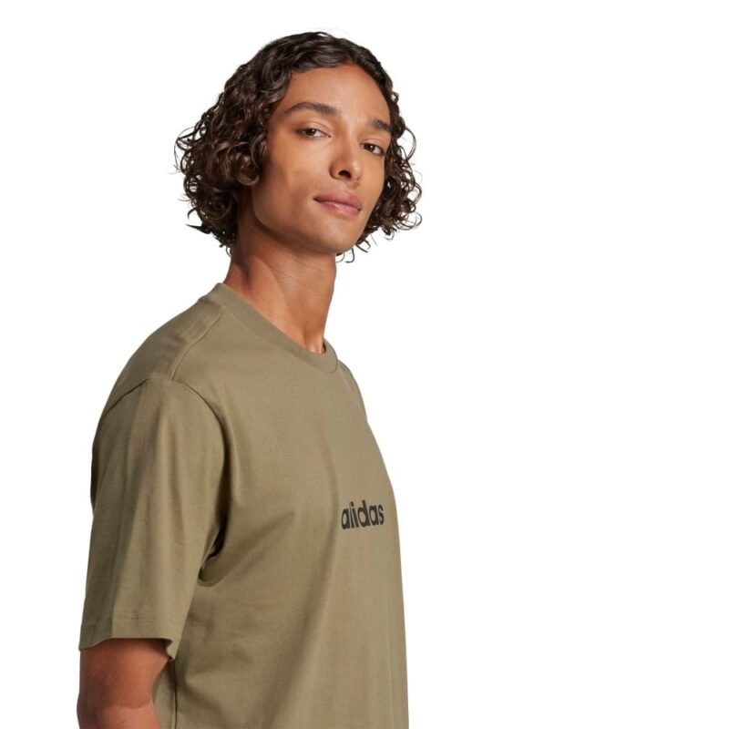 Adidas Marškinėliai Vyrams Medvilniniai Žali T-Shirts JE9001 - Image 3