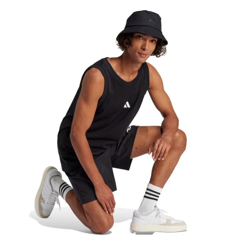 Adidas Marškinėliai Vyrams Juodi Sleeveless Tee JE8986 - Image 3