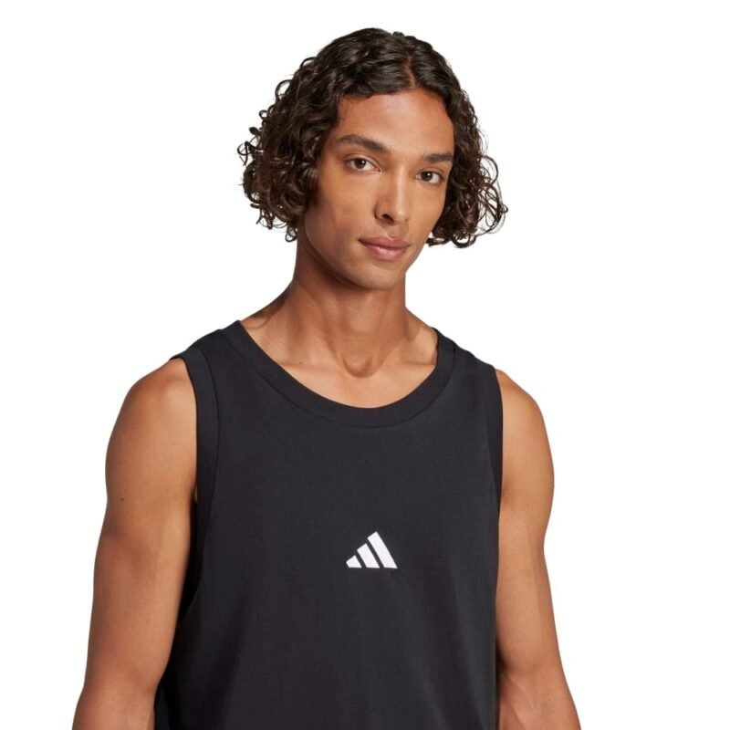 Adidas Marškinėliai Vyrams Juodi Sleeveless Tee JE8986 - Image 4