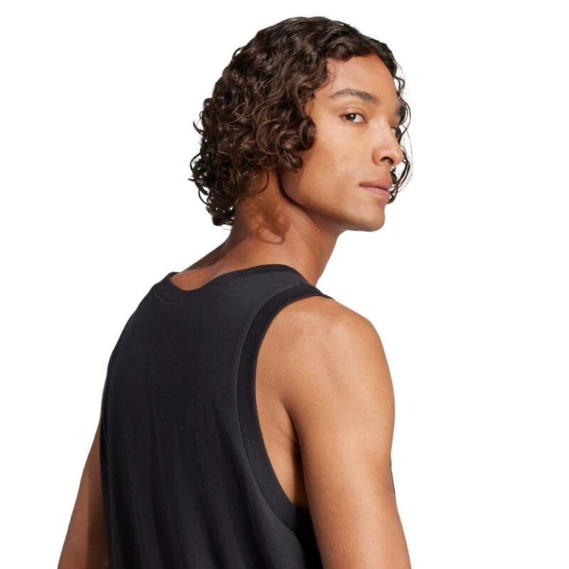 Adidas Marškinėliai Vyrams Juodi Sleeveless Tee JE8986 - Image 5