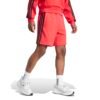 Adidas JE6415 vyriški raudoni šortai su juodomis juostelėmis – sportiniai, French Terry medžiagos, skirti patogiam dėvėjimui.