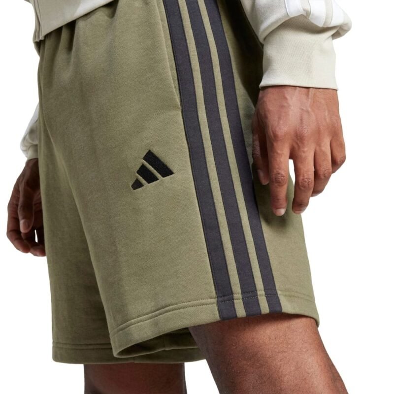 Adidas Šortai Vyrams Medvilniniai Žali FT 3S Shorts JE6416 - Image 4