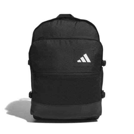 Adidas juoda kuprinė „Multi-Pocket Backpack“ JM7146 – 100% perdirbtas poliesteris, erdvi ir stilinga