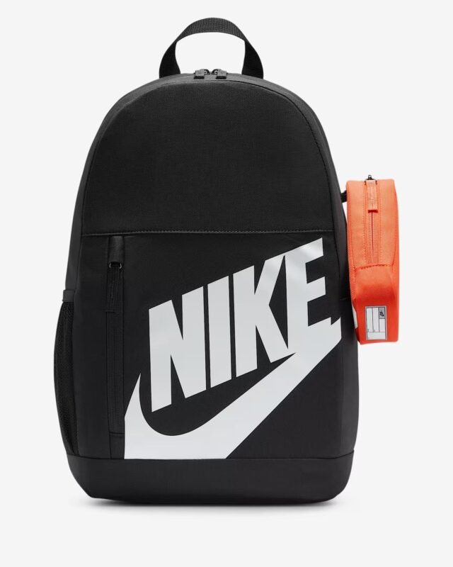 Nike vaikiška kuprinė su penalu elemental big kids backpack 20 Litrų juoda hj4186-010