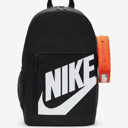 Nike vaikiška kuprinė su penalu elemental big kids backpack 20 Litrų tamsiai pilka hj4186-010