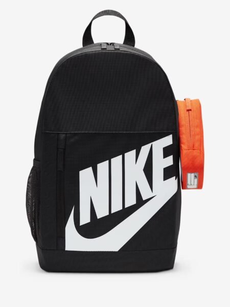 Nike vaikiška kuprinė su penalu elemental big kids backpack 20 Litrų tamsiai pilka hj4186-010