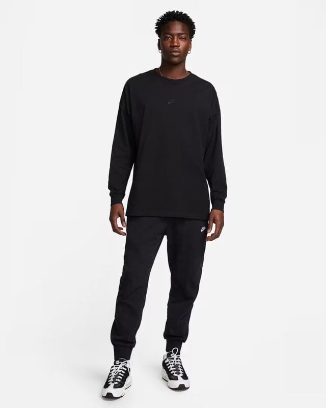 Nike Kelnės Vyrams Medvilnė Juoda Knit Joggers FQ4330-010 - Image 3