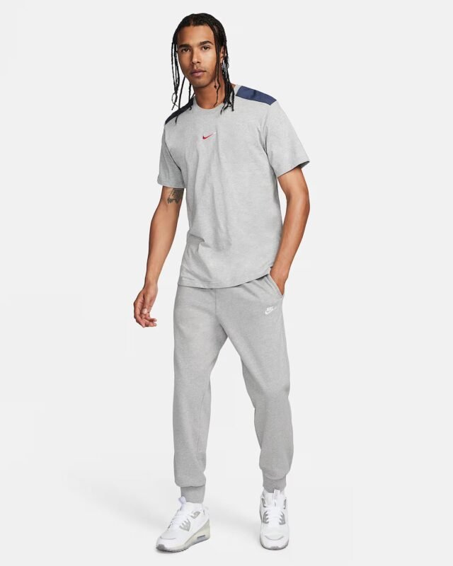 Nike Kelnės Vyrams Medvilnė Pilkos Knit Joggers FQ4330-063 - Image 3