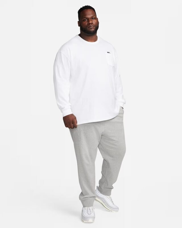 Nike Kelnės Vyrams Medvilnė Pilkos Knit Joggers FQ4330-063 - Image 6
