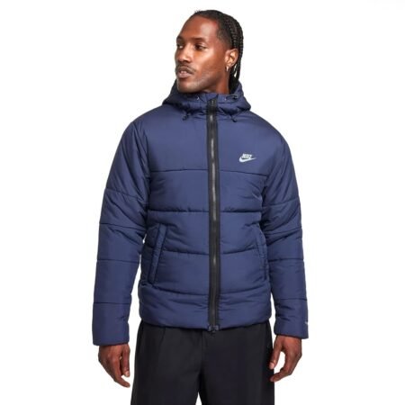 Nike Sportswear Men's Synthetic-Fill vyriška striukė HF6825-451 mėlyna šilta striukė su gobtuvu rudeniui ir žiemai