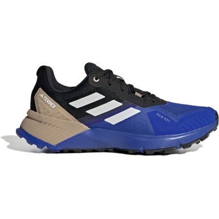 Mėlyni vyriški Adidas Terrex Soulstride RAIN.RDY JR7068 žygio ir bėgimo bekele batai su neperšlampama membrana ir Traxion padu.