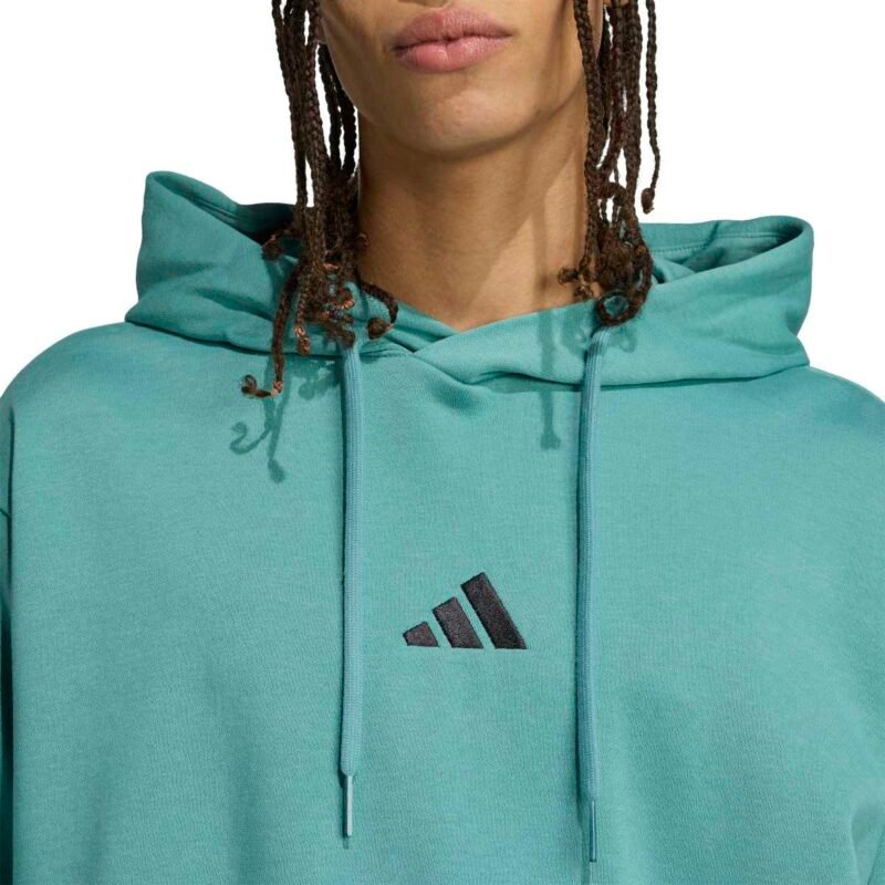 Adidas Džemperis Su Gobtuvu Vyrams Žalias FL Hoodie KB7650 - Image 4