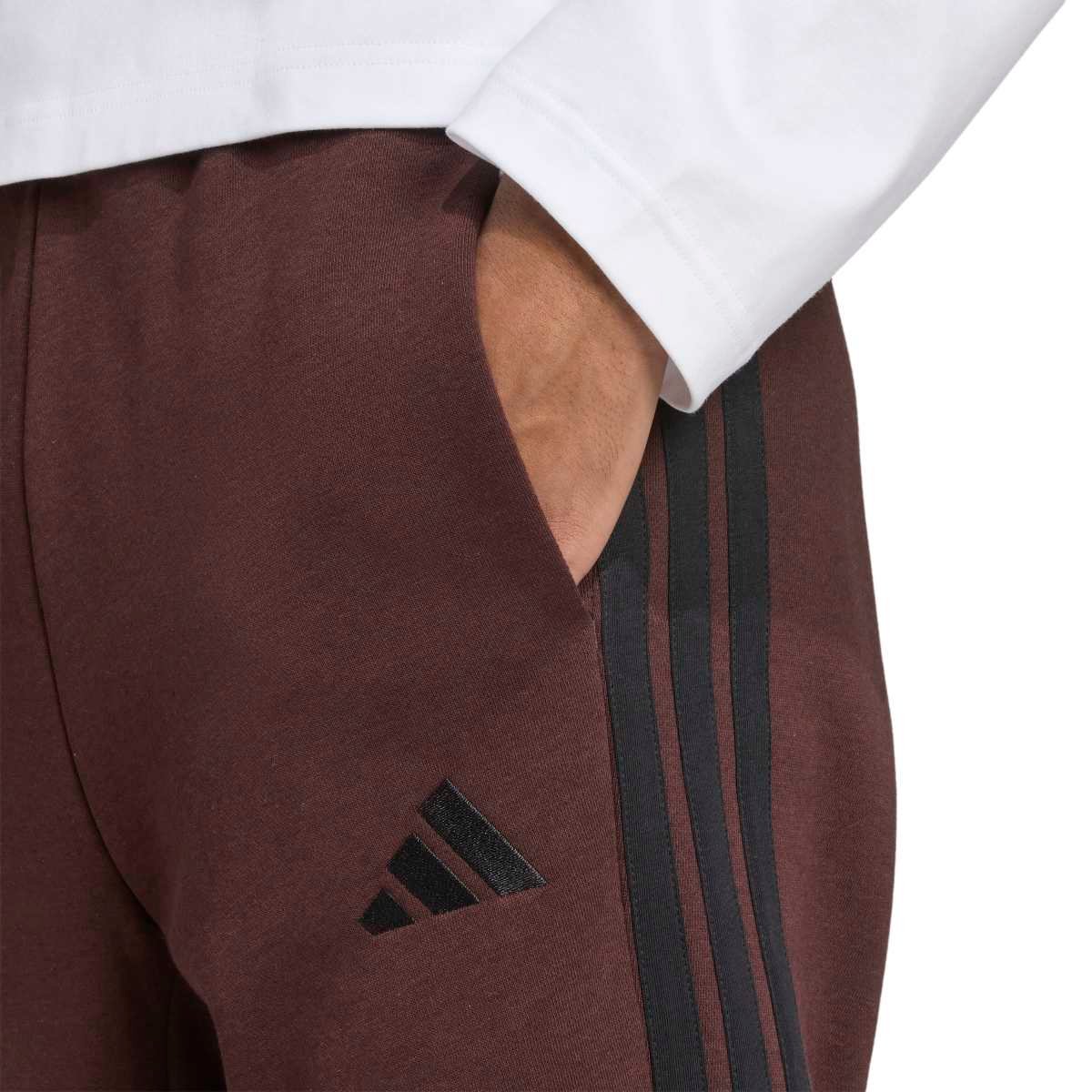 Adidas Kelnės Vyrams Rudos 3-S OH Fleece Pants JX0713 - Image 5