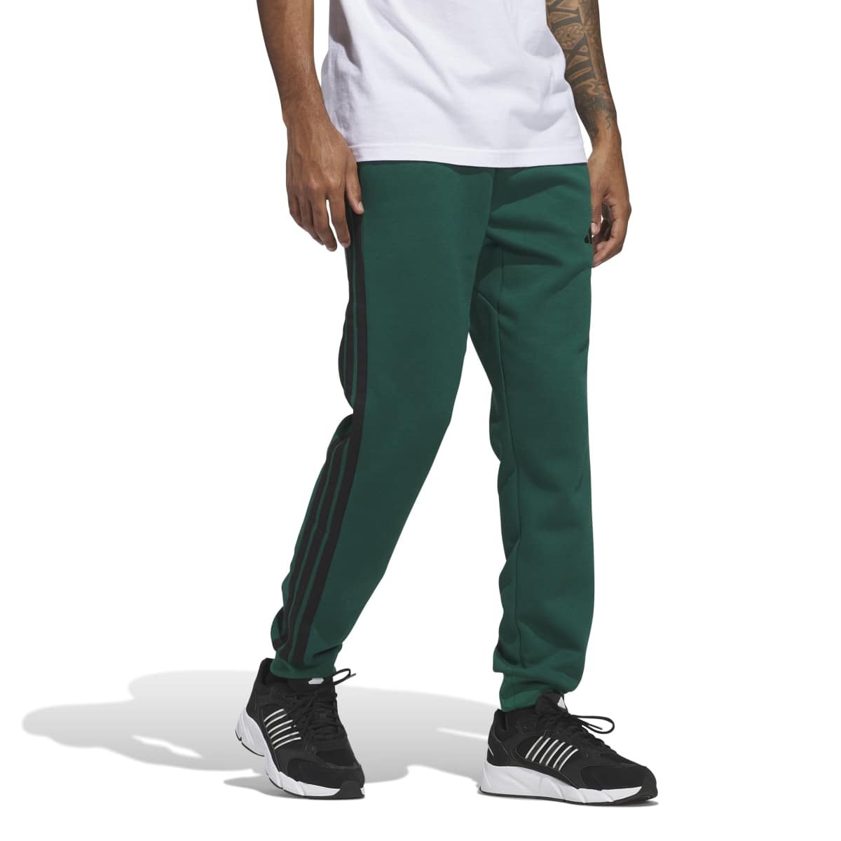 Adidas Vyriškos Kelnės Essentials 3-Stripes TC Fleece Pants JD1860 | Šiltos Sportinės Kelnės Vyrams - Image 3