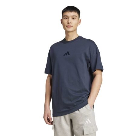 Adidas vyriški marškinėliai Essentials All Szn Tee JX5080, mėlyni, 100 % medvilnė.