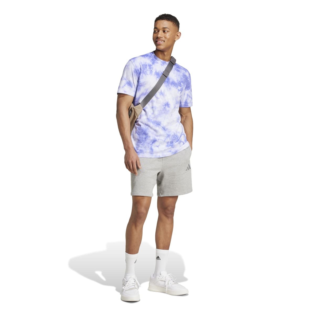 Adidas ALL SZN FT IY4152 | Pilki Vyriški Medvilniniai Šortai - Image 3