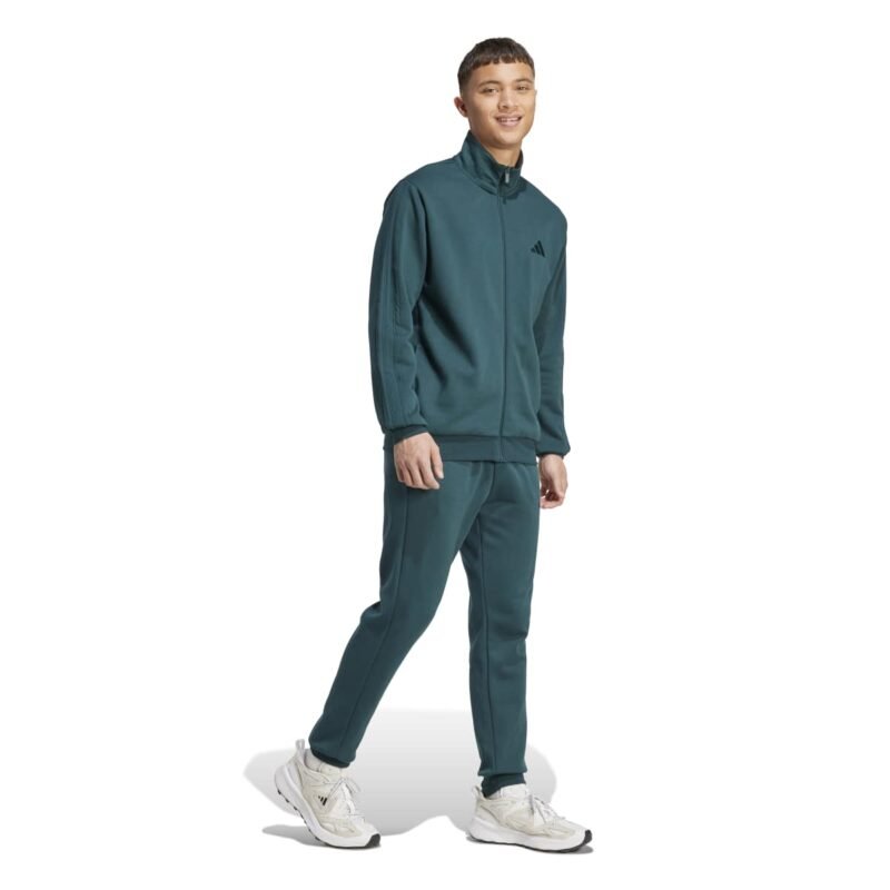 Adidas Sportinis Kostiumas Vyrams Žalias 3s Tracksuit FL JX5546 - Image 3