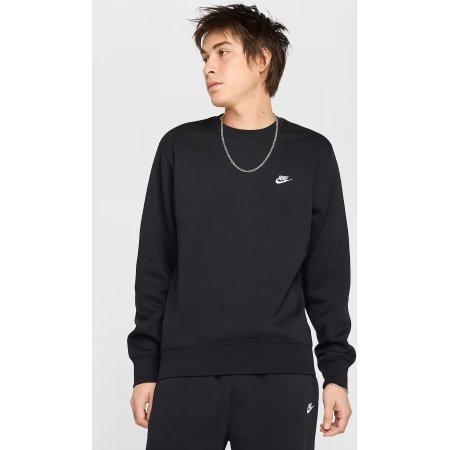 Nike M Sportswear Club Fleece Crew vyriškas juodas džemperis FN3886-010