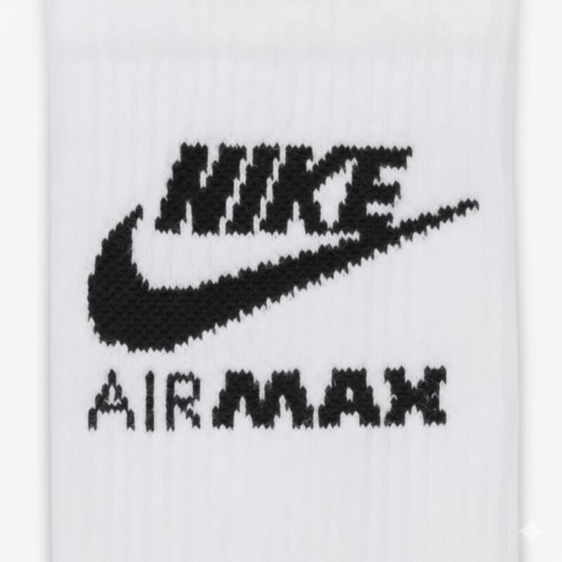 Nike Kojinės Baltos Ilgos Cushioned Crew Socks 3pp HF6580-100 - Image 2