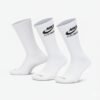 Nike ilgos baltos kojinės Everyday Plus Cushioned Crew Socks HF6580-100 trijų porų komplektas