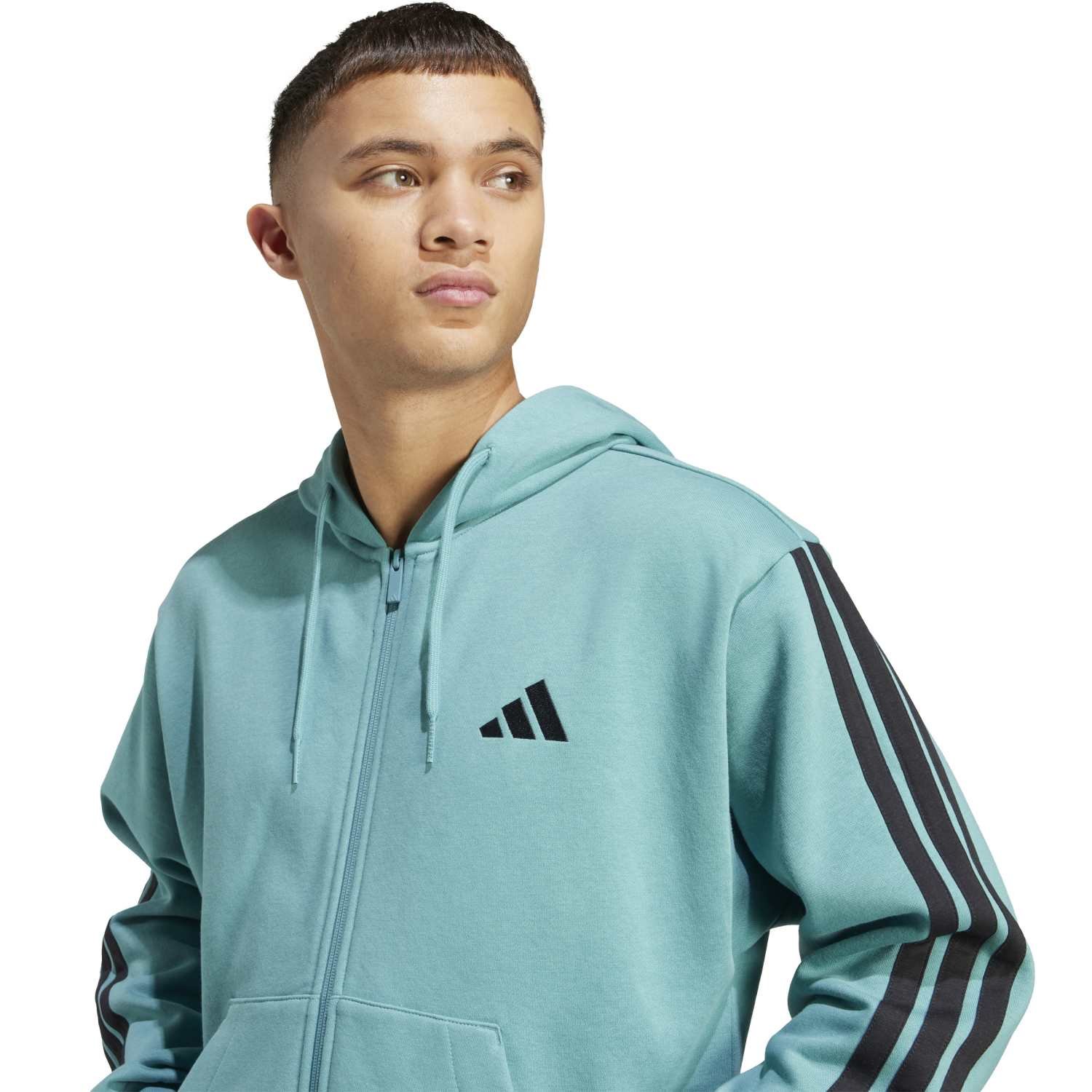 Adidas Džemperis Vyrams Su Gobtuvu Žalias FL Hoodie JX0698 - Image 4