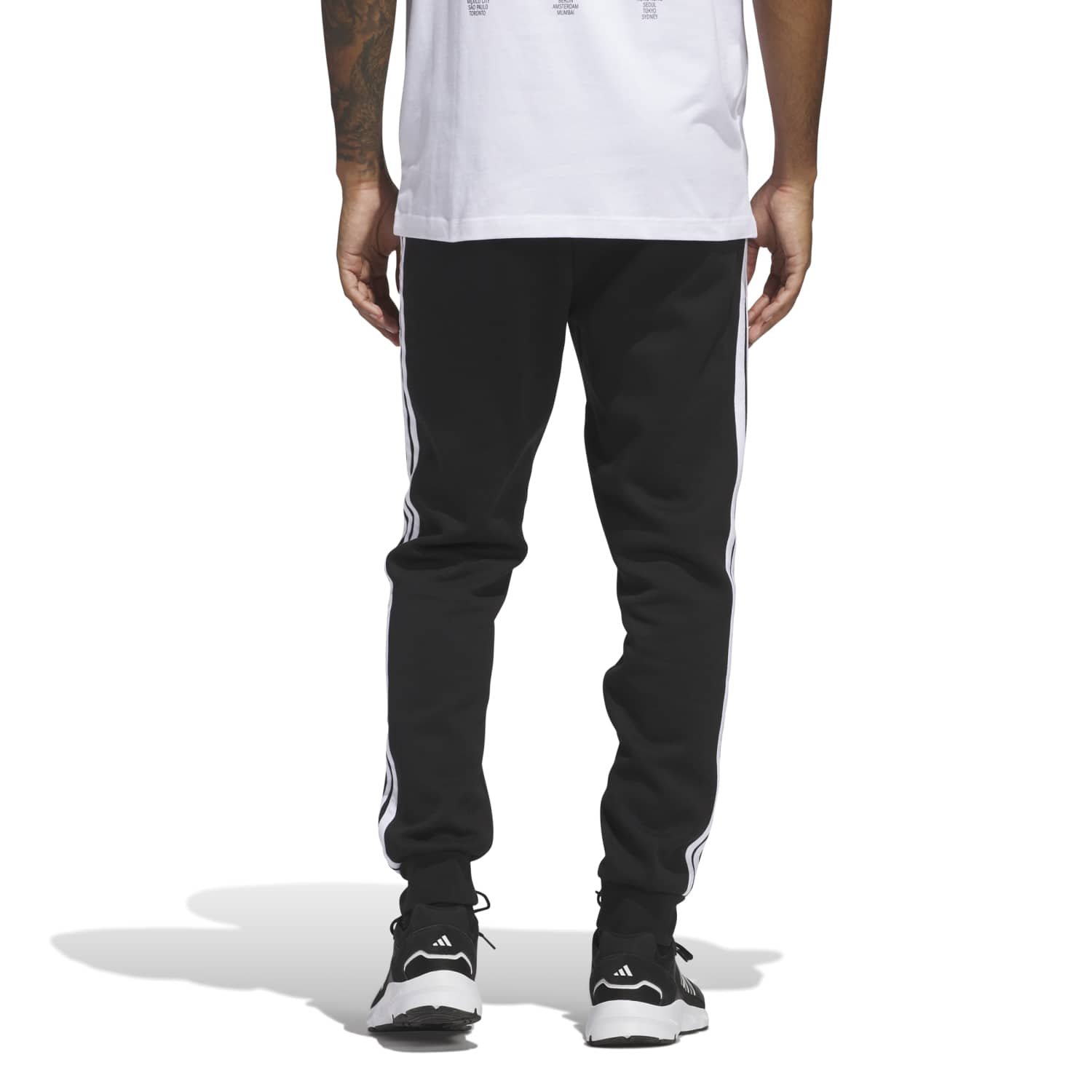Adidas Vyriškos Kelnės Essentials 3-Stripes TC Fleece Pants JD1861 | Šiltos Sportinės Kelnės Vyrams - Image 2