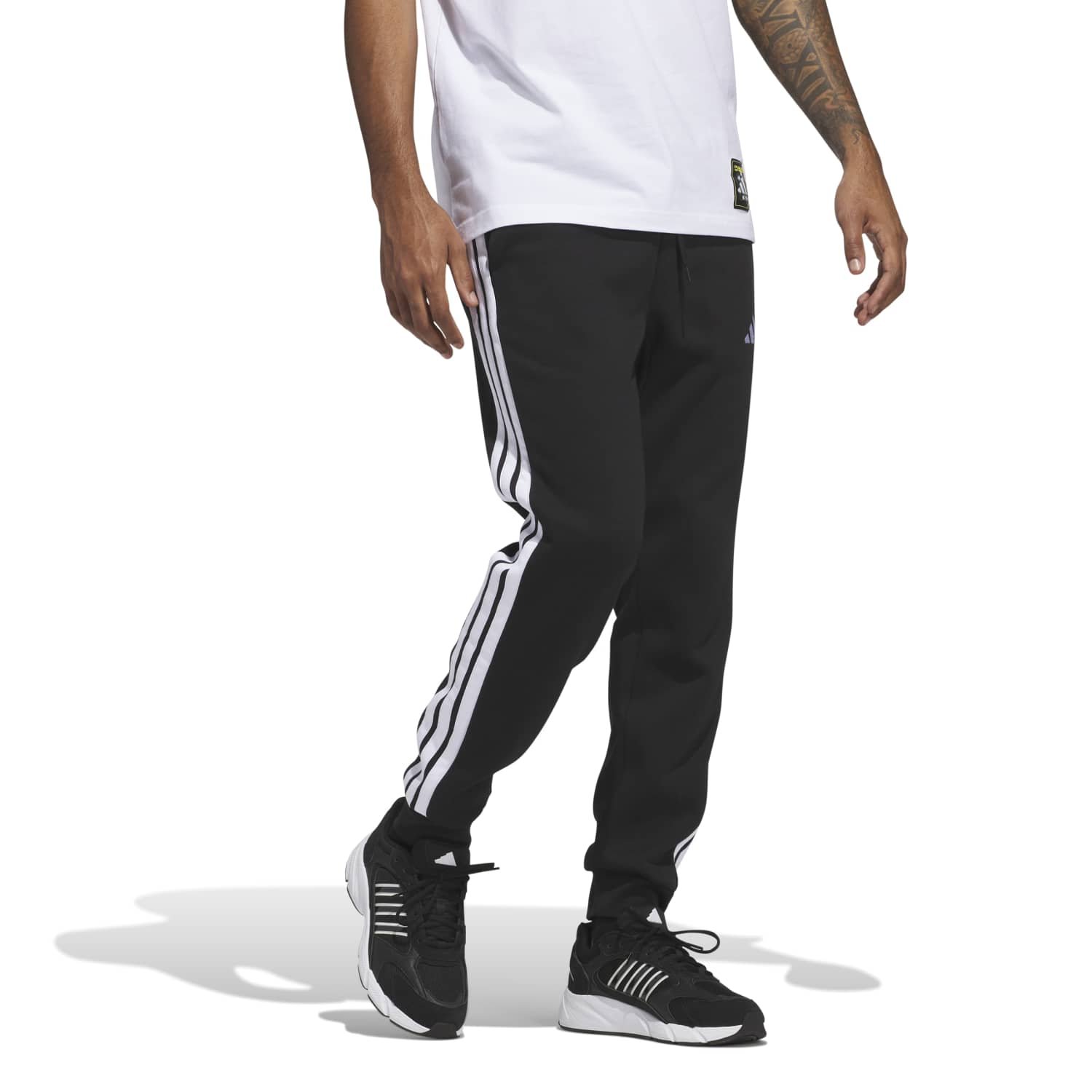 Adidas Vyriškos Kelnės Essentials 3-Stripes TC Fleece Pants JD1861 | Šiltos Sportinės Kelnės Vyrams - Image 3