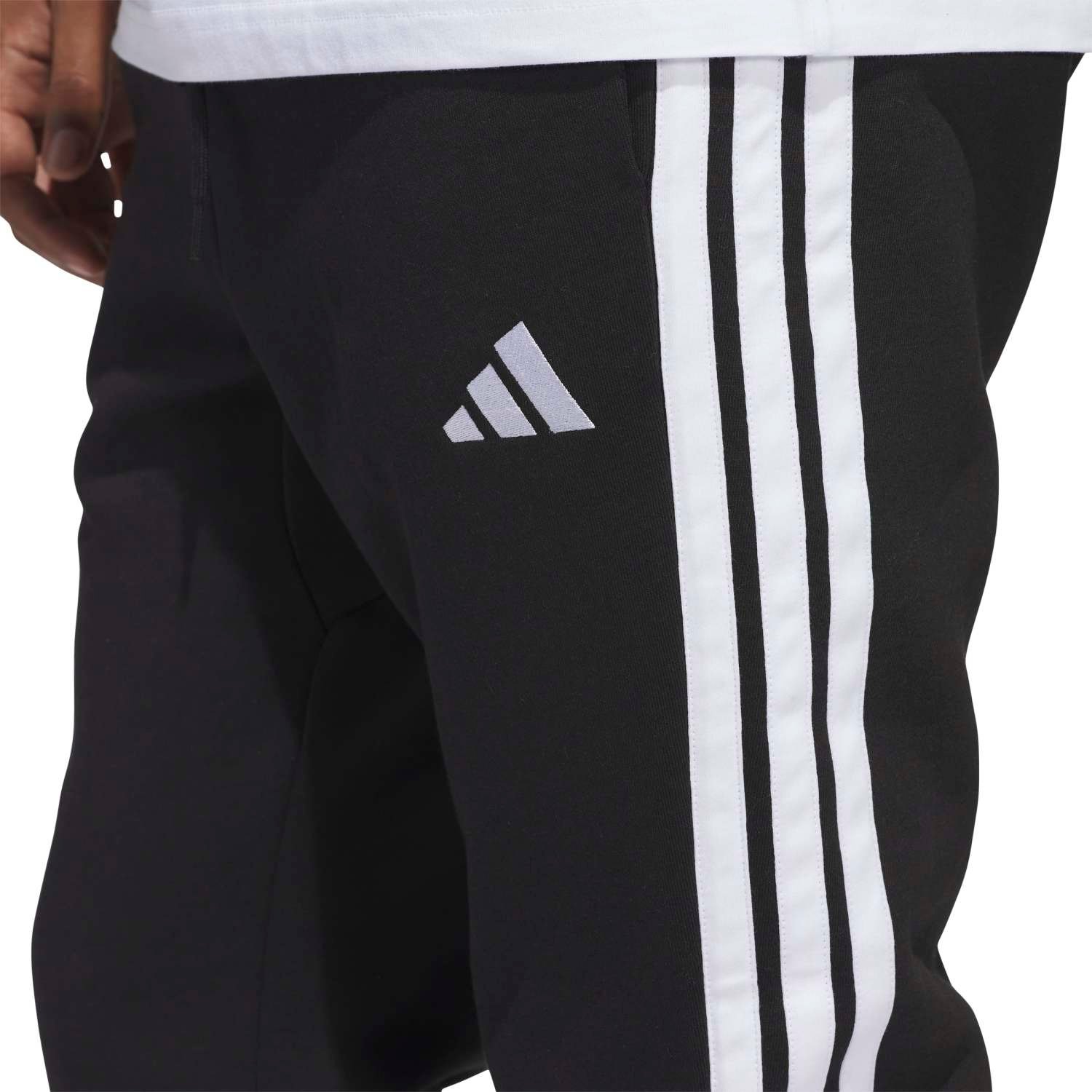 Adidas Vyriškos Kelnės Essentials 3-Stripes TC Fleece Pants JD1861 | Šiltos Sportinės Kelnės Vyrams - Image 4