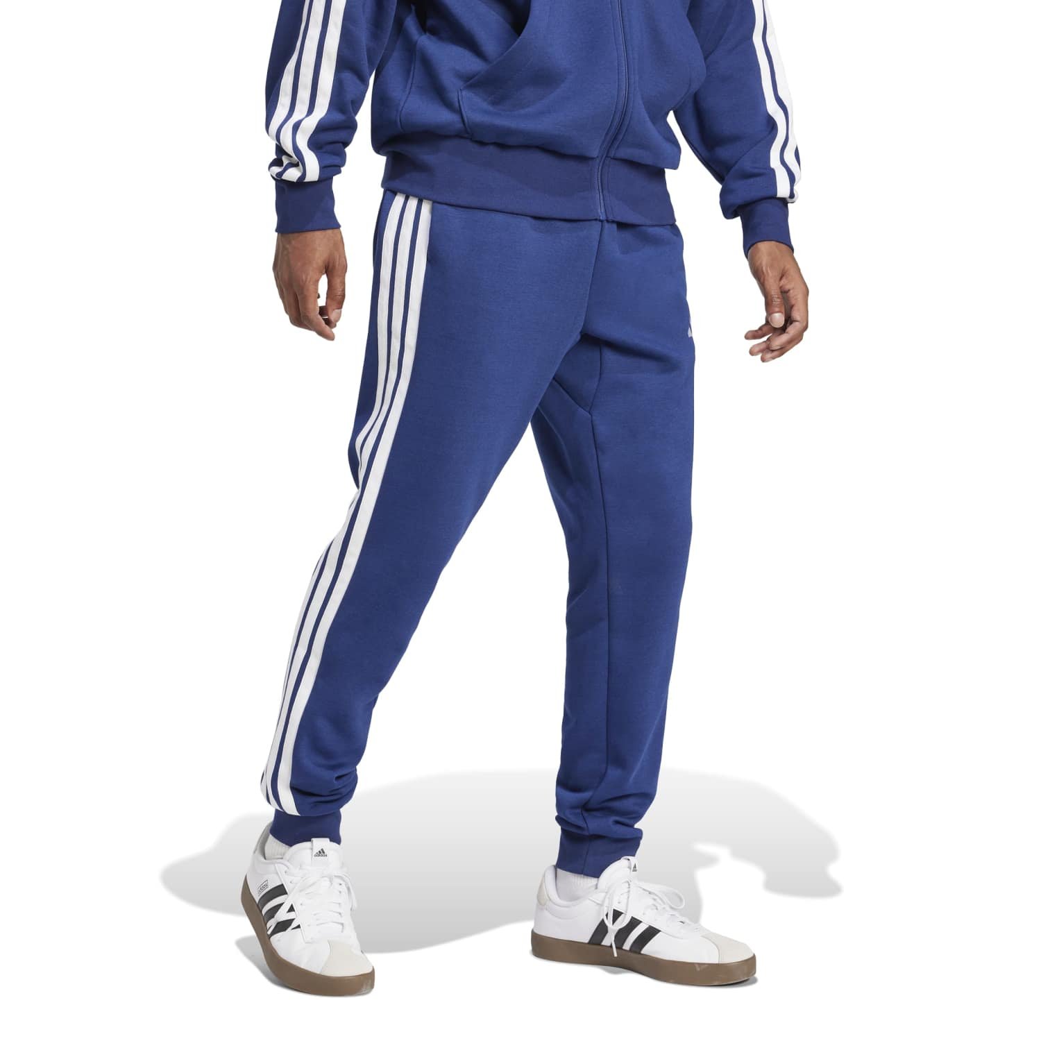 Adidas Vyriškos Kelnės Mėlynos Essentials 3-S TC Fleece Pants JD1859 - Image 3