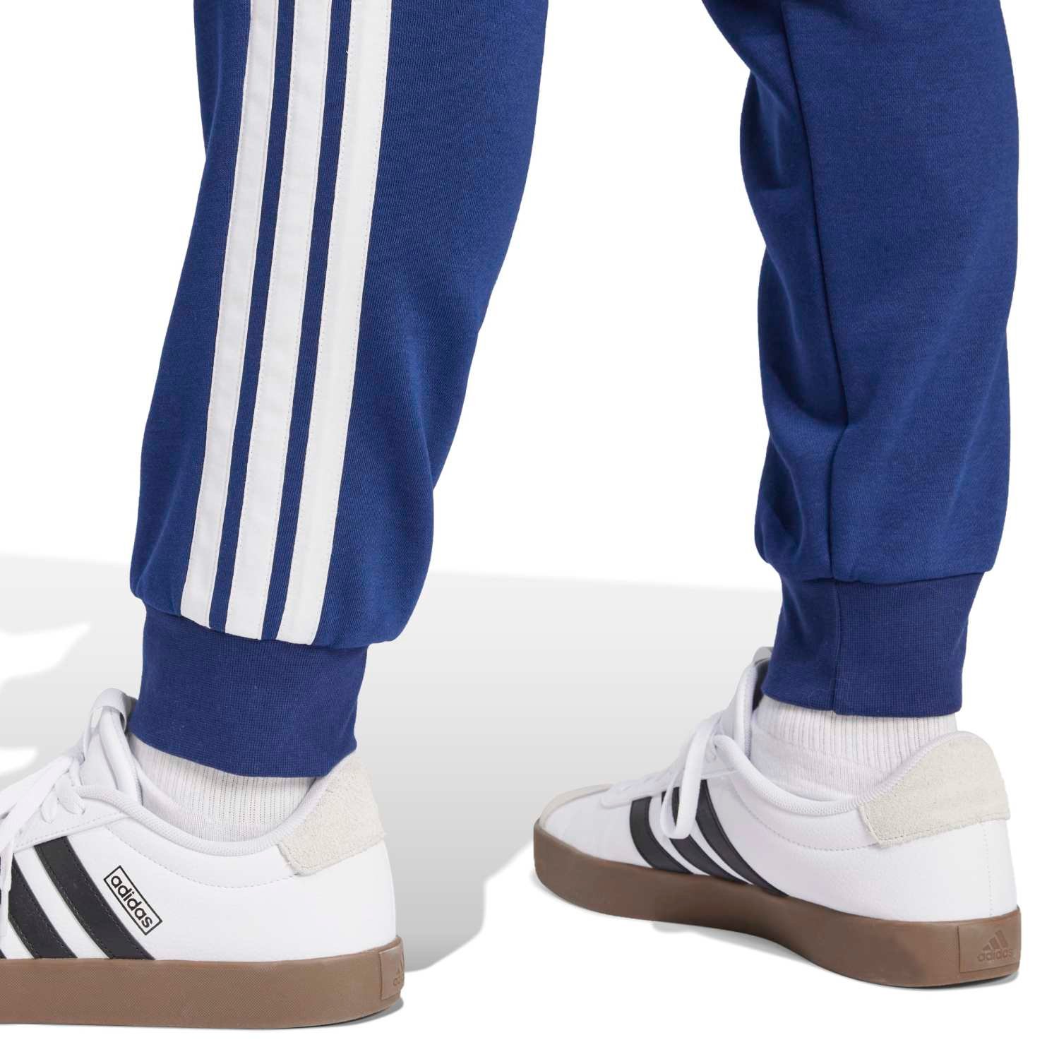 Adidas Vyriškos Kelnės Mėlynos Essentials 3-S TC Fleece Pants JD1859 - Image 4