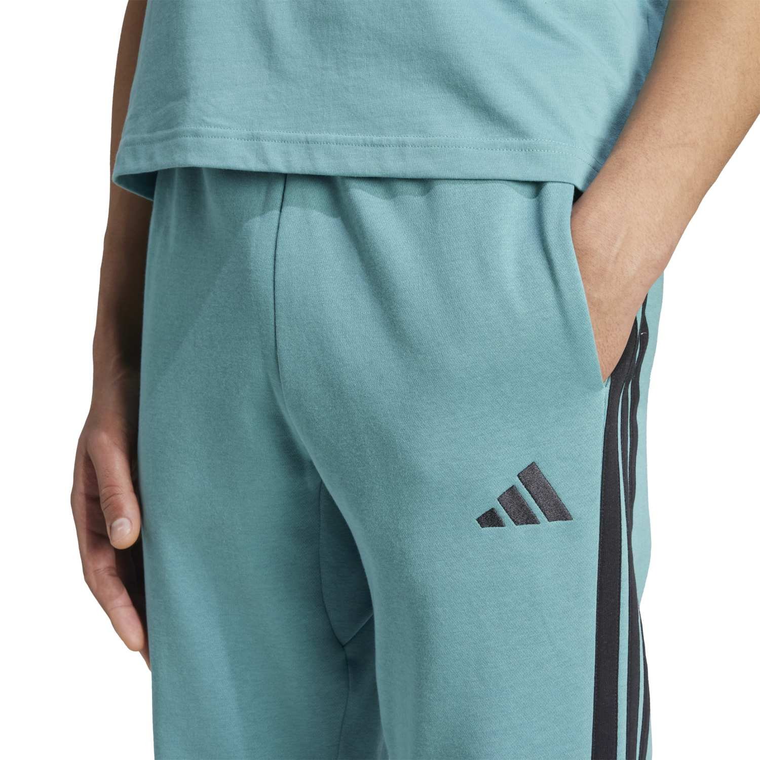 Adidas Vyriškos Kelnės Essentials 3-Stripes TC Fleece Pants JX0711 | Šiltos Sportinės Kelnės Vyrams - Image 6