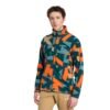 Adidas vyriškas fleece džemperis Terrex Multi Printed Full-Zip Fleece Jacket JM0137 – žalias šiltas džemperis vyrams su užtrauktuku