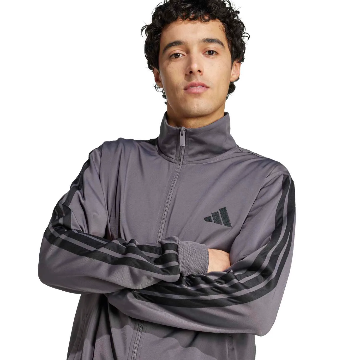 Adidas 3s Tracksuit JI8856 | Pilkas Vyriškas Sportinis Kostiumas (Treningai) - Image 4