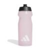 Rožinė Adidas Performance Bottle KD2767 sportinė gertuvė 0.5 L su tūrio matavimo skale ir baltu logotipu.