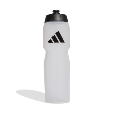 Talpi balta sportinė Adidas gertuvė 750ml KD2772 su juodu logotipu ir skaidria matavimo skale.