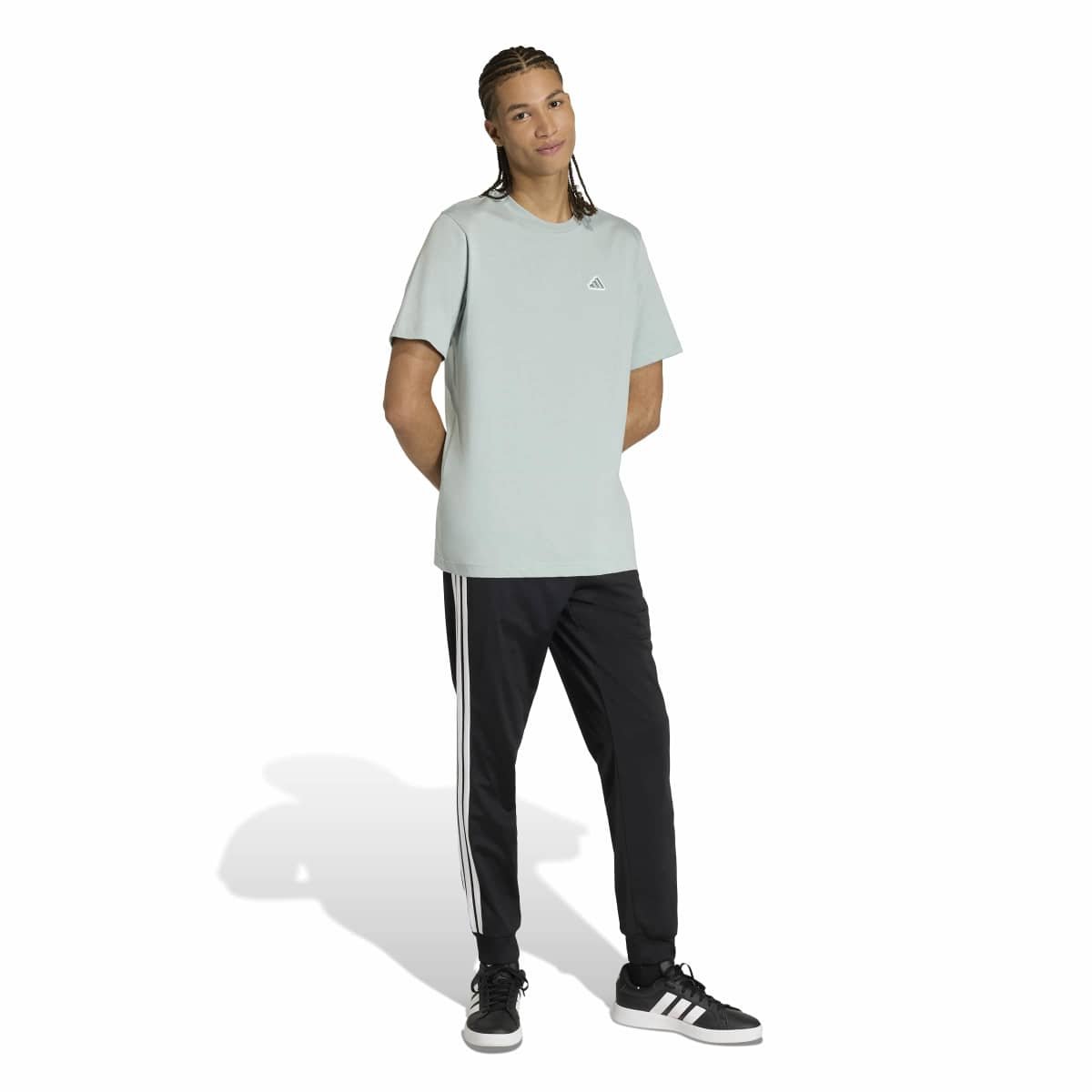 Adidas Marškinėliai Vyrams Medvilniniai Melsvi SJ T-Shirts KT4442 - Image 3