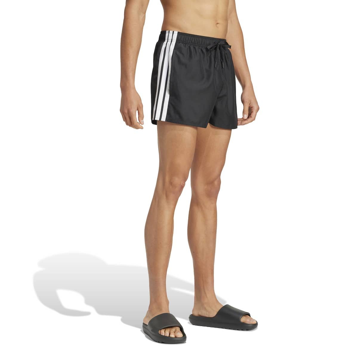 Adidas 3-Stripes Swim Shorts JG1031 | Juodi Vyriški Maudymosi Šortai - Image 3