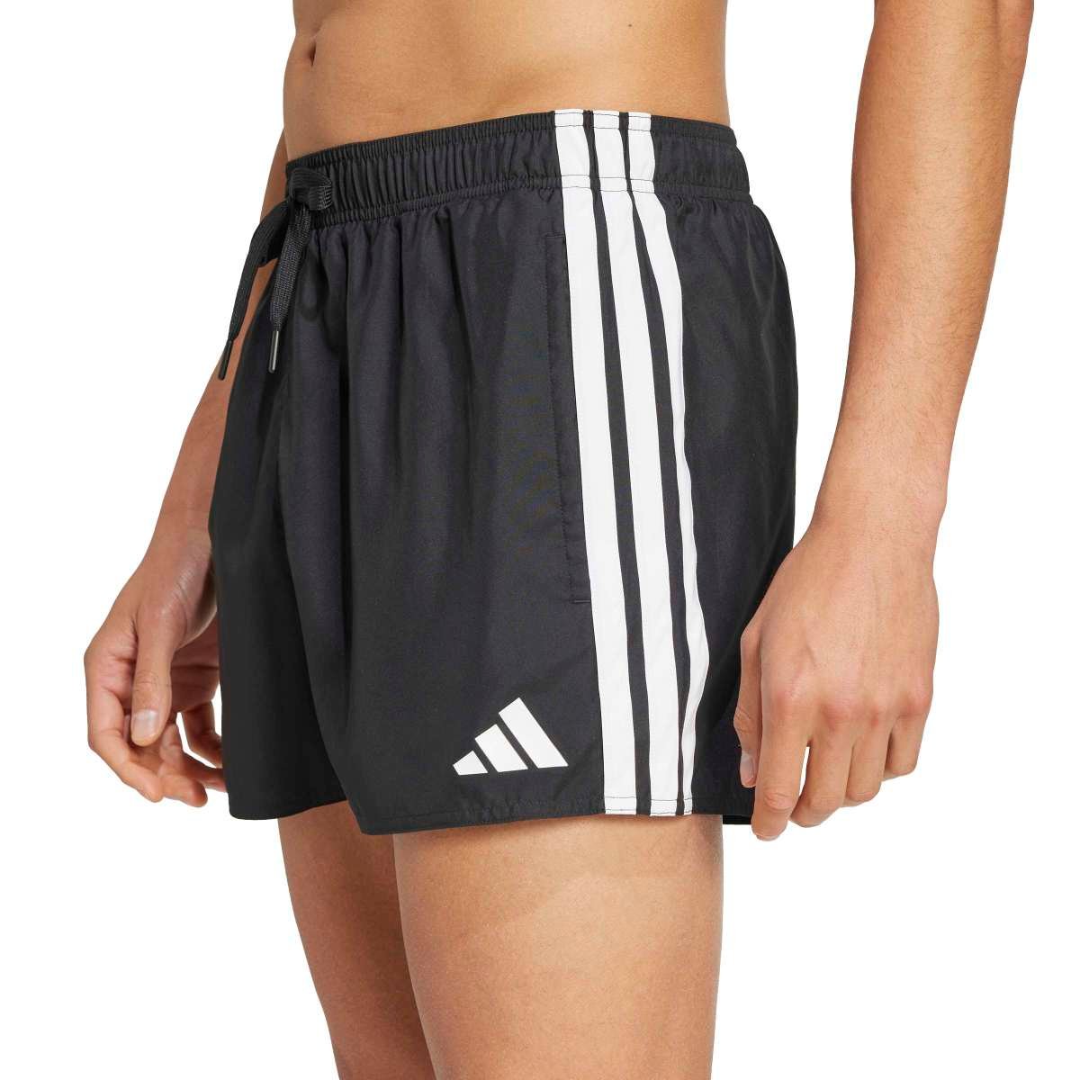 Adidas 3-Stripes Swim Shorts JG1031 | Juodi Vyriški Maudymosi Šortai - Image 4