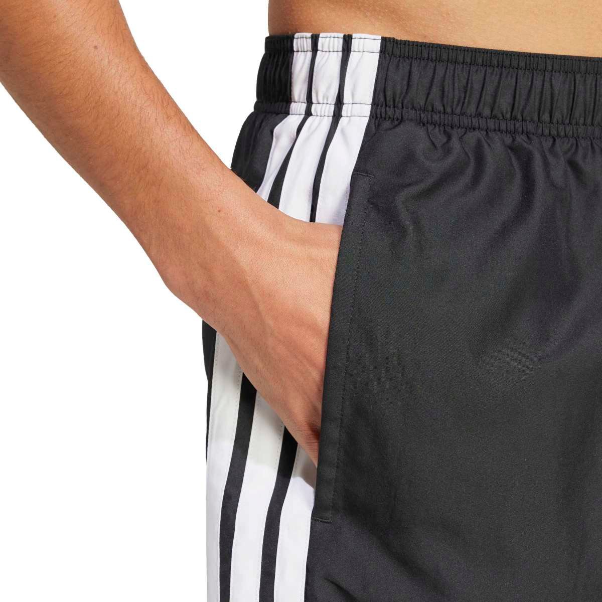 Adidas 3-Stripes Swim Shorts JG1031 | Juodi Vyriški Maudymosi Šortai - Image 5