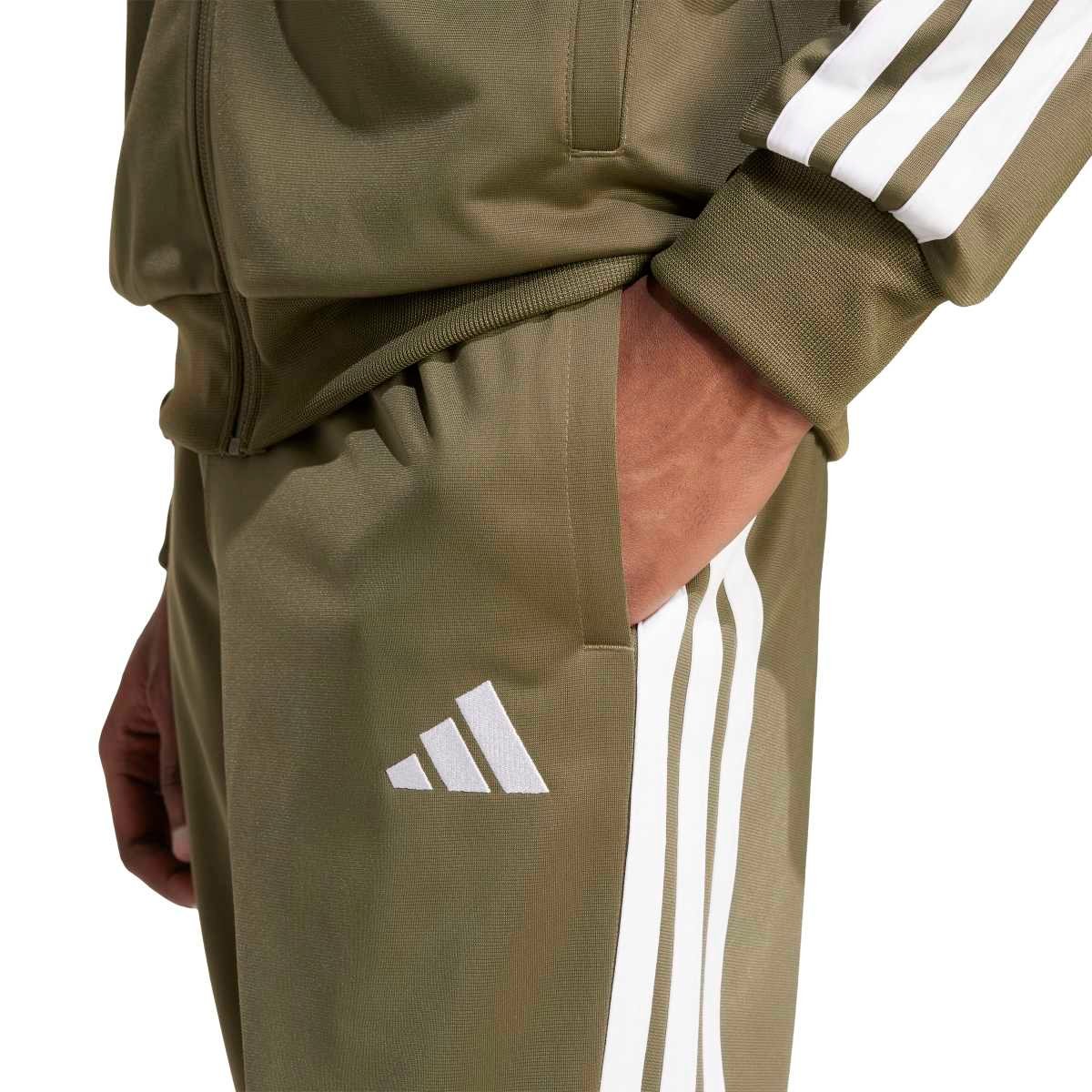 Adidas Sportinis Kostiumas Vyrams Žalias 3s Tracksuit JW6226 - Image 4