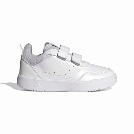 Balti vaikiški batai su lipukais Adidas Tensaur Sport 3.0 CF K, modelis JQ1840.