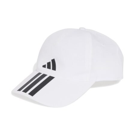 Balta unisex sportinė kepurė su snapeliu Adidas Baseball Cap 3-Stripes CLIMAPROOF JM5344.