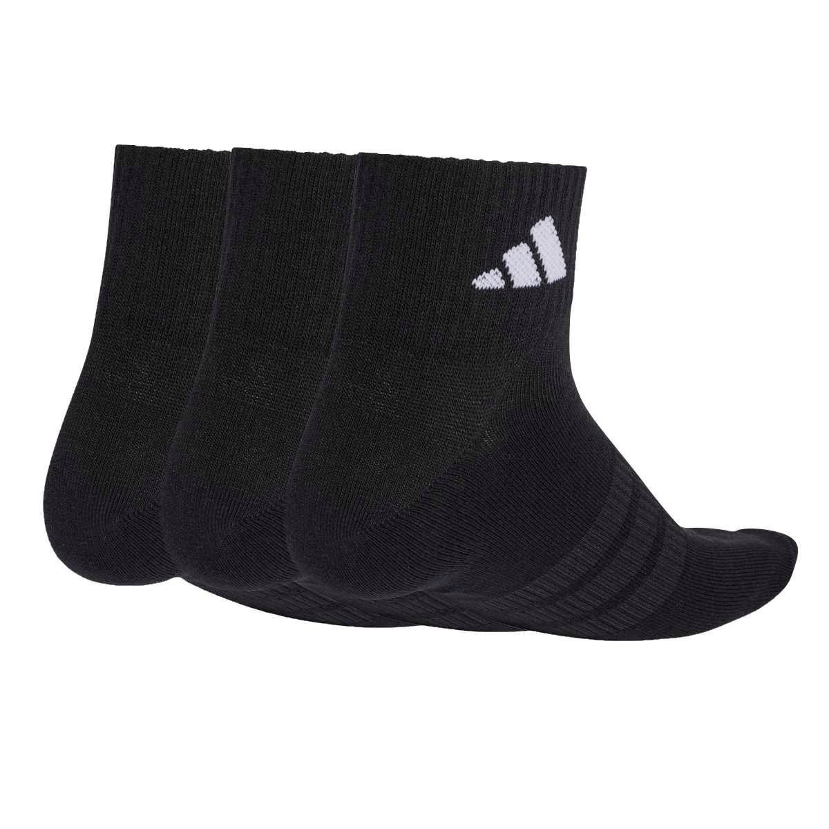 Adidas Thin & Light Ankle Socks KC9613 – Juodos Trumpos Kojinės (3 Poros) - Image 2