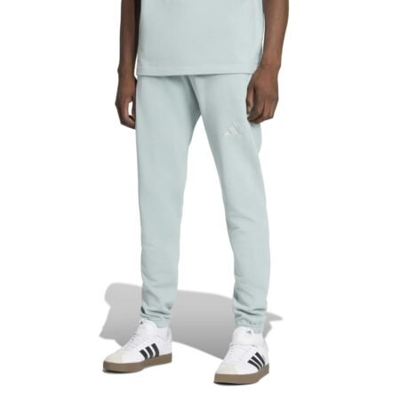Šviesiai žalsvos vyriškos sportinės kelnės treningai Adidas ALL SZN French Terry, modelio kodas KC3171.