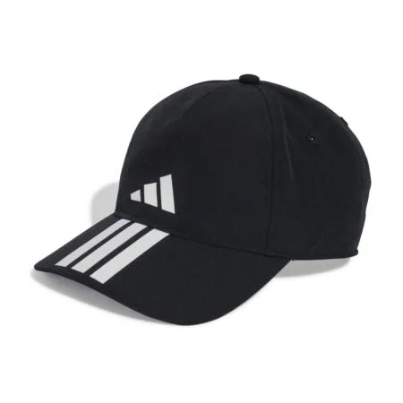 Juoda unisex sportinė kepurė su snapeliu Adidas Baseball Cap 3-Stripes CLIMAPROOF JY0938.