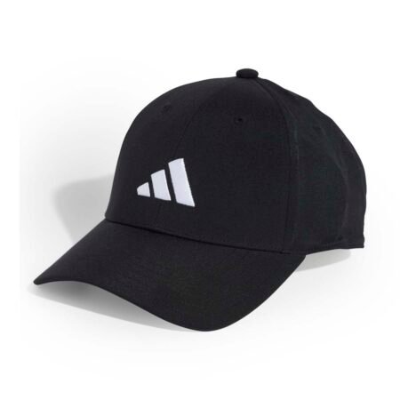 Juoda unisex beisbolo kepuraitė kepurė su snapeliu ir išsiuvinėtu logotipu Adidas New Logo Embroidered JN6589.