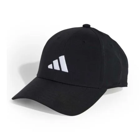 Juoda unisex beisbolo kepuraitė kepurė su snapeliu ir išsiuvinėtu logotipu Adidas New Logo Embroidered JN6589.